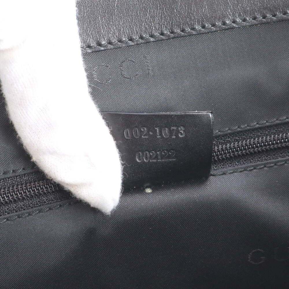 Gucci Jackie 002 1073 Leather Nylon Shoulder Bag, Tote Genuine Leather, Black... - Picture 9 of 9